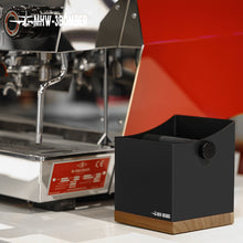 Load image into Gallery viewer, SQUARE KNOCK RESIDUE BOX (BLACK WALNUT WOOD)