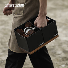 Load image into Gallery viewer, SQUARE KNOCK RESIDUE BOX (BLACK WALNUT WOOD)