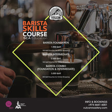Load image into Gallery viewer, SCA BARISTA SKILLS - FOUNDATION & INTERMEDIATE - January 11th, 12th & 13th